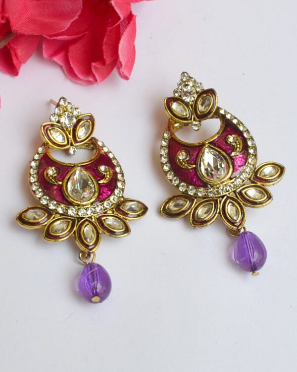 purple earrings online