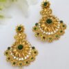 green beads earrings online
